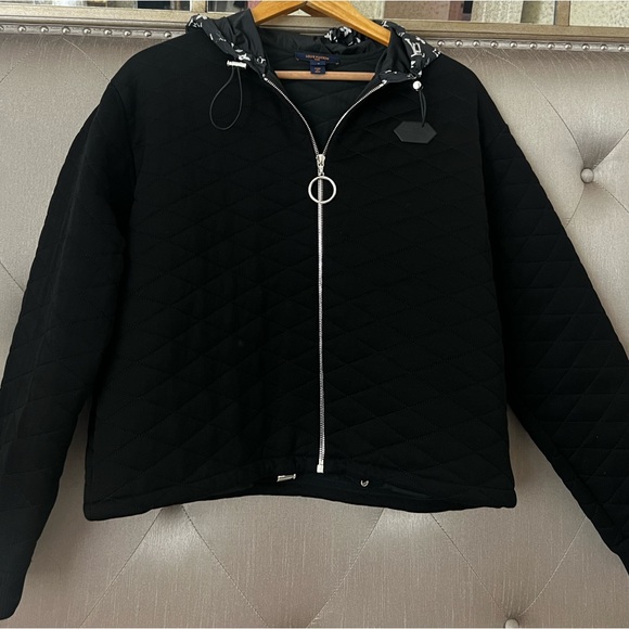 Louis Vuitton quilted zip up jacket